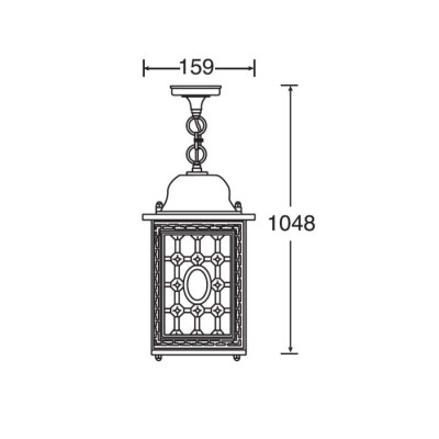 Уличный светильник подвесной  64805S Bl